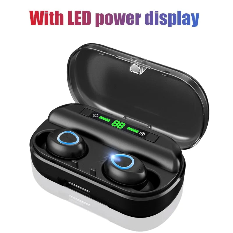 Bluetooth Earphone With LED Display